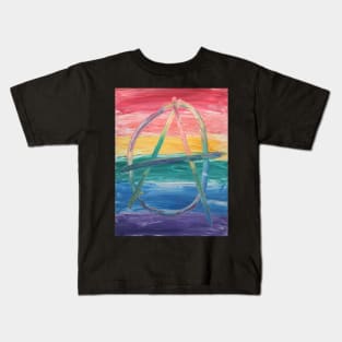 rainbow anarchy Kids T-Shirt